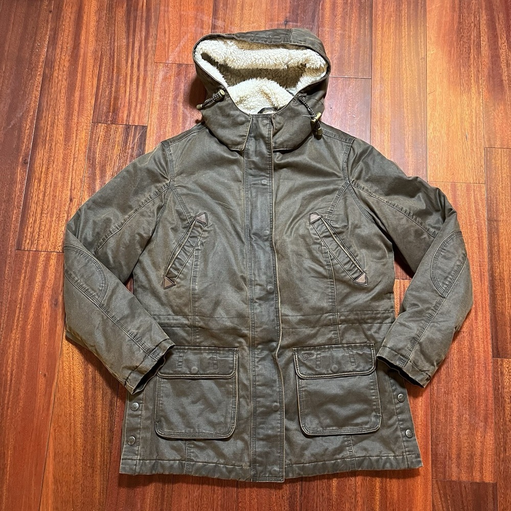 Outback Trading Company Woodbury Jacket Women M Brown Western Barn Coat Rugged *